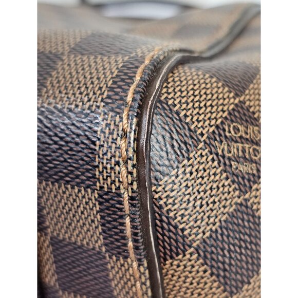 Louis Vuitton Brown Checkered Tote Bag - Picture 14 of 15